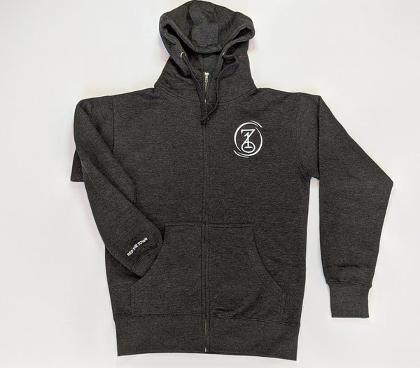 716 ZIP HOODIE - CHARCOAL GREY