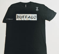 BUFFALO BRUSH T-SHIRT - BLACK/SILVER