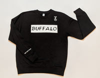 BUFFALO BRUSH SWEATSHIRT - BLACK