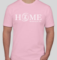 HOME T-SHIRT - PINK/WHITE