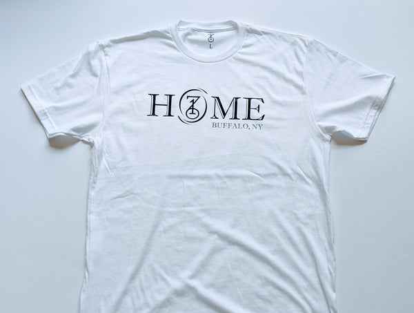 HOME T-SHIRT - WHITE/BLACK